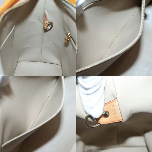 LOUIS VUITTON Monogram Vernis Houston Hand Bag Beige M91004 - Picture 12 of 12